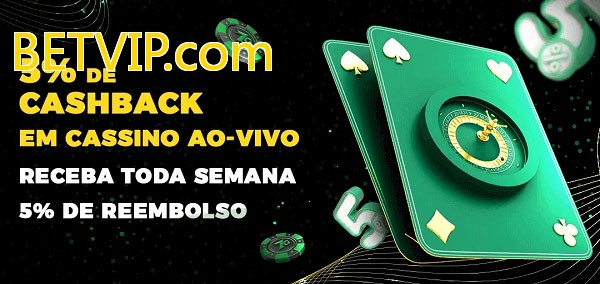 Promoções do cassino ao Vivo BETVIP.com